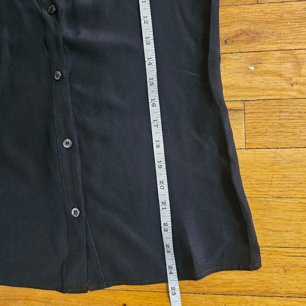 Vanessa Seward Black Silk Blouse Women's Size 2 EU 34 - Picture 5 of 7